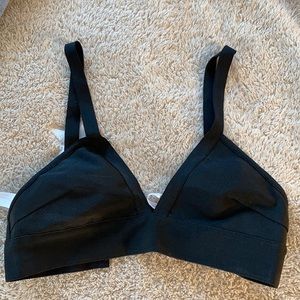 Never worn tag off black bralette crop top
